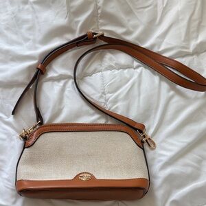 Elegant Tan and Cream Women's Bag